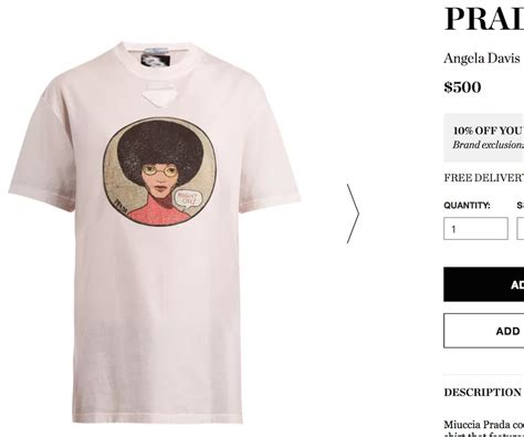 angela davis shirt prada|Prada Is Selling A $500 Angela Davis Shirt .